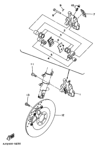 TZ125 Front brake. caliper