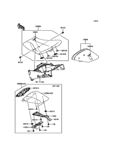 ZX600 Сиденье