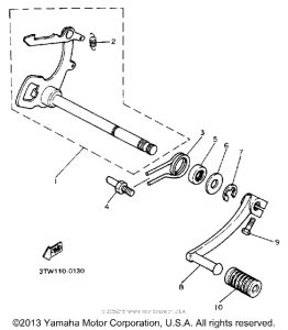BW80A Вал переключения