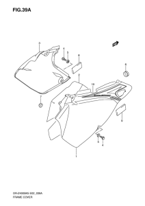 DR-Z400 Обтекатель задний