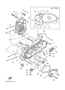 YP400 Картер двигателя