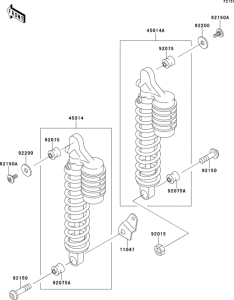 ZR750 Подвеска  /  амортизатор