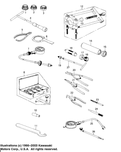 KZ650 Special service tools "a"