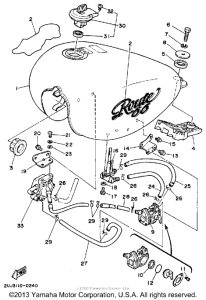XV250 Топливный бак