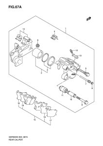 GSF650 (ABS) Задний суппорт