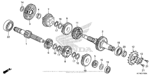 CMX250X Трансмиссия