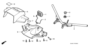 SH75 Handle pipe / handle cover