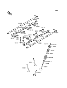 ZX900 Клапана