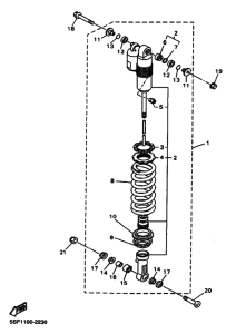 WR450F Задняя подвеска