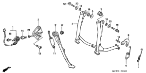VFR800 (ABS) Stand comp