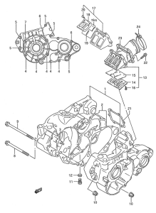 RM250 Картер двигателя
