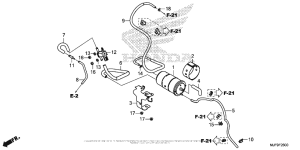 CTX700 DCT Канистра осушителя