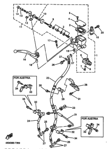 XJ900S Передний тормозной цилиндр