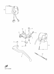 YZF-R6 Handle switch & lever