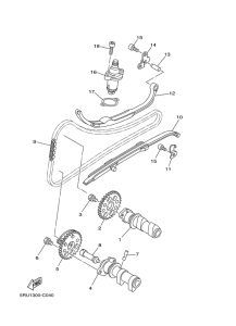 YP400 Camshaft & chain