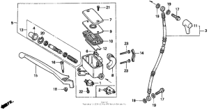 GL1500I Передний главный тормозной цилиндр