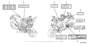 NC700X Лейбл предостережения
