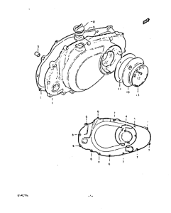 GS425 Crankcase rh cover