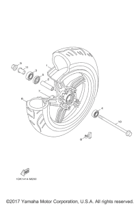 XC155 Переднее колесо