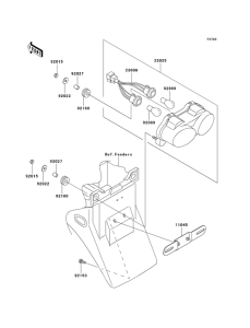 ZX600 Taillight unit ass`y