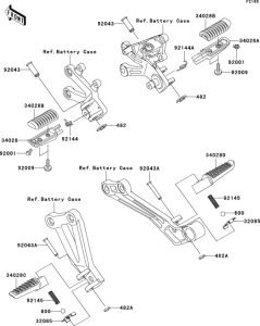 ZX1200 Подножки