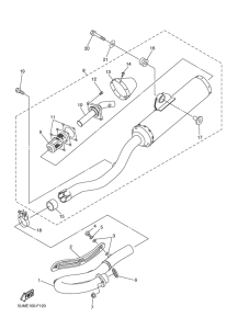 WR250F Выхлопная система