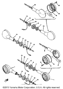 XS400F Поворотники