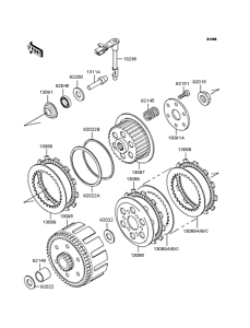 KLX250 Сцепление