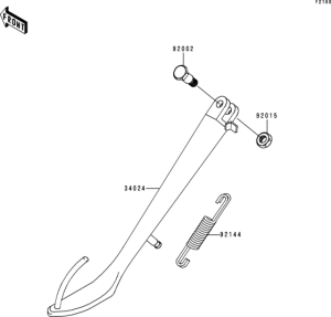 EN500 Подножка