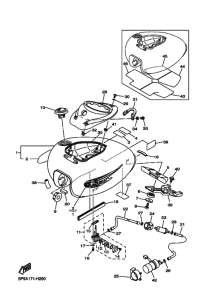 XVS1100 XVS11Y Tank fuel