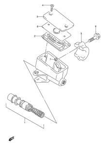 GSX600 Передний тормозной цилиндр