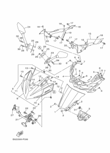YZF-R3A Стекло ветровое