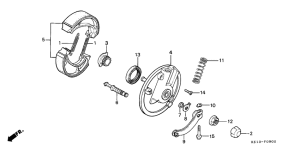 MTX125 Передний тормоз