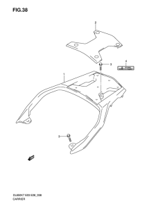 DL650 (ABS) Багажник