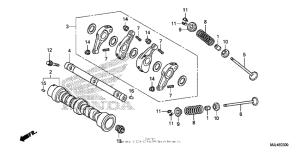 NC700X (DCT) Распределительный вал и клапана