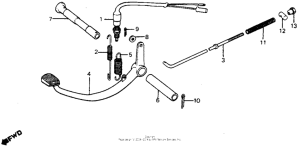 C70 Педаль тормоза