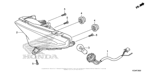 CBR300R Фонарь