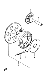 GS450 Муфта стартера