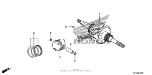 NHX110 Коленчатый вал и поршни