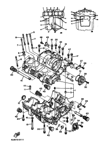 XJ650S Картер двигателя