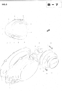 GS500 Crankcase rh cover