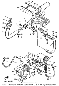 XV1100D Выхлопная система