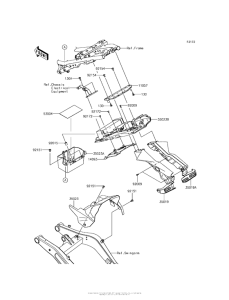 EX650 Заднее крыло