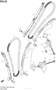 VL1500B Цепь ГРМ