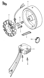 KZ250 Generator / regulator