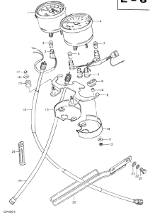 SP400 Спидометр-тахометр