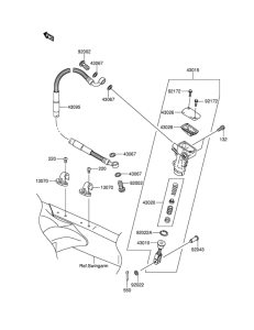RM-Z250 Задний тормозной цилиндр