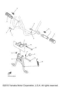 PW50G2 Подножки