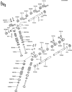 ZX600 Клапана