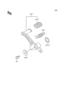 EX250 Педаль тормоза